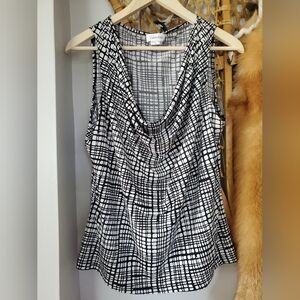 CALVIN KLEIN cowl neck blouse